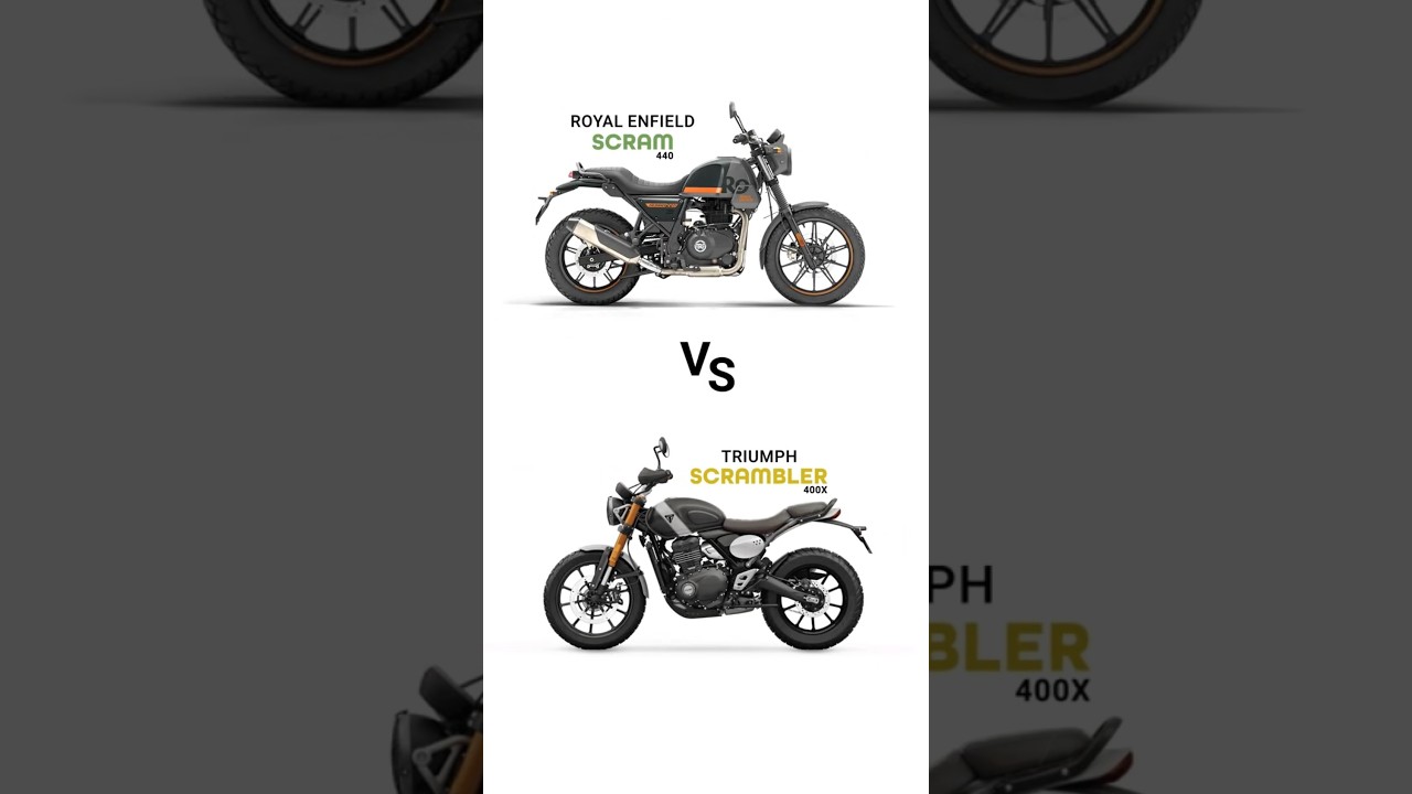 Triumph Scrambler 400x Vs Royal Enfield Scram 440 #shorts