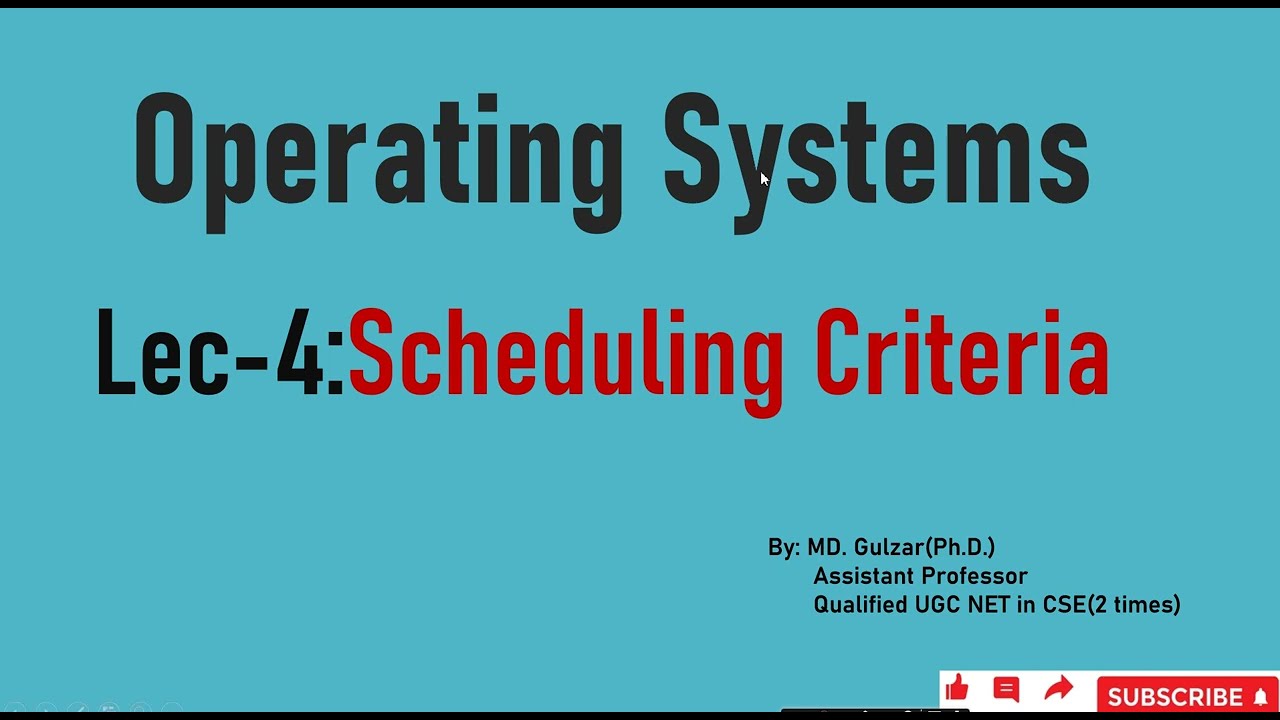 Process Scheduling Criteria Explained 🕒