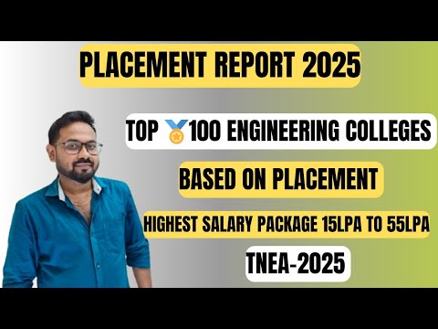 Placement Report 2025: Top 100 Engineering Colleges in Tamil Nadu 🏅