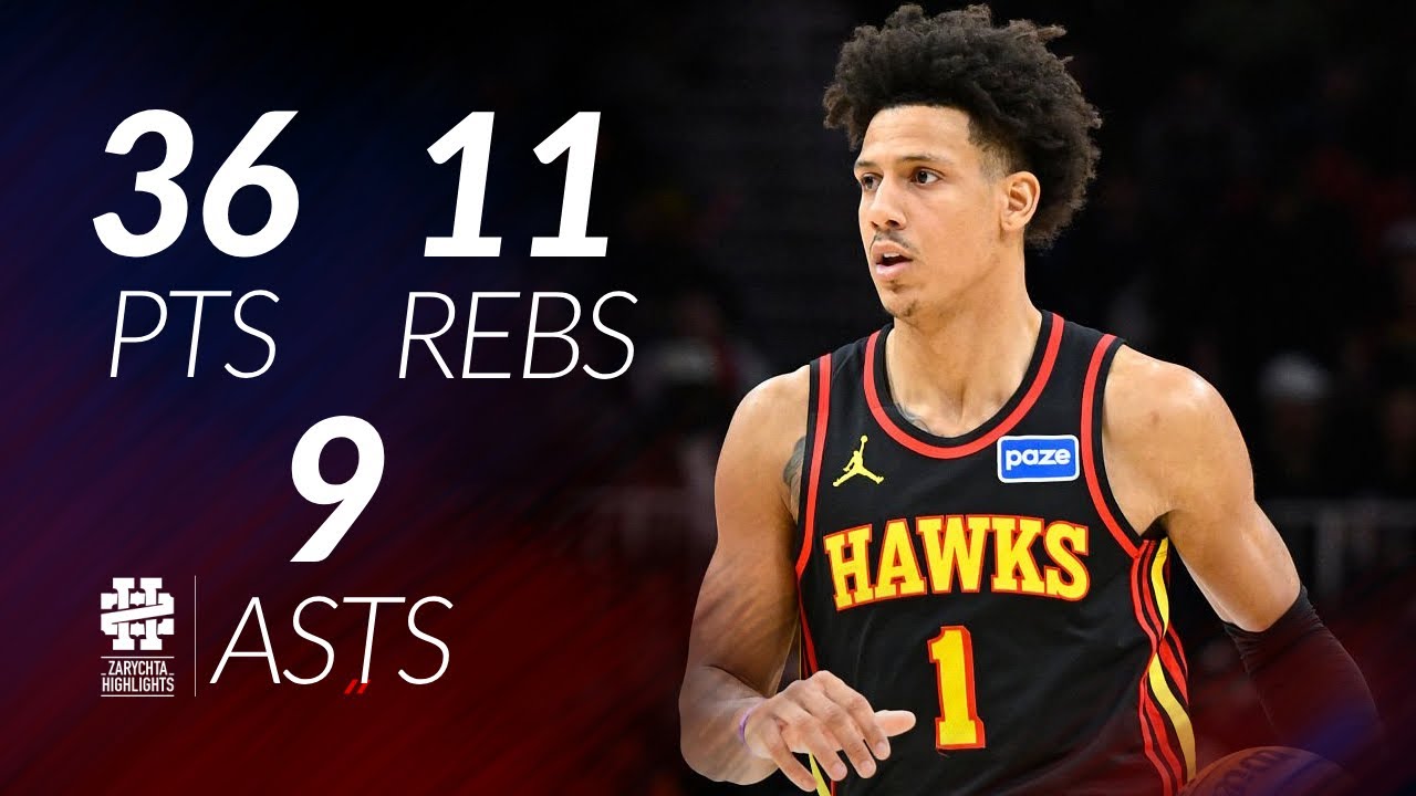 Jalen Johnson Scores 36 Points vs Bulls 🏀