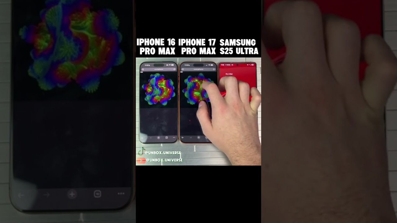 iPhone 16 Pro Max vs iPhone 17 Pro Max vs Samsung S25 Ultra