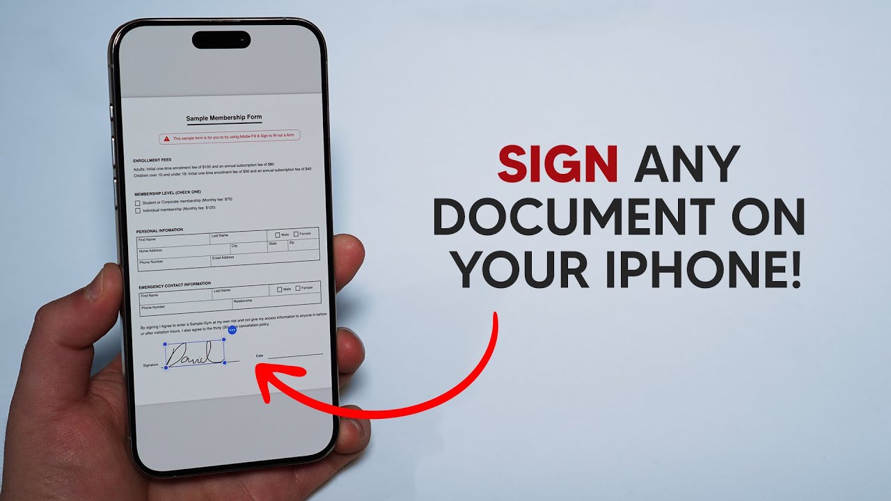 Easily Sign Any Document on Your iPhone in Minutes βοΈ