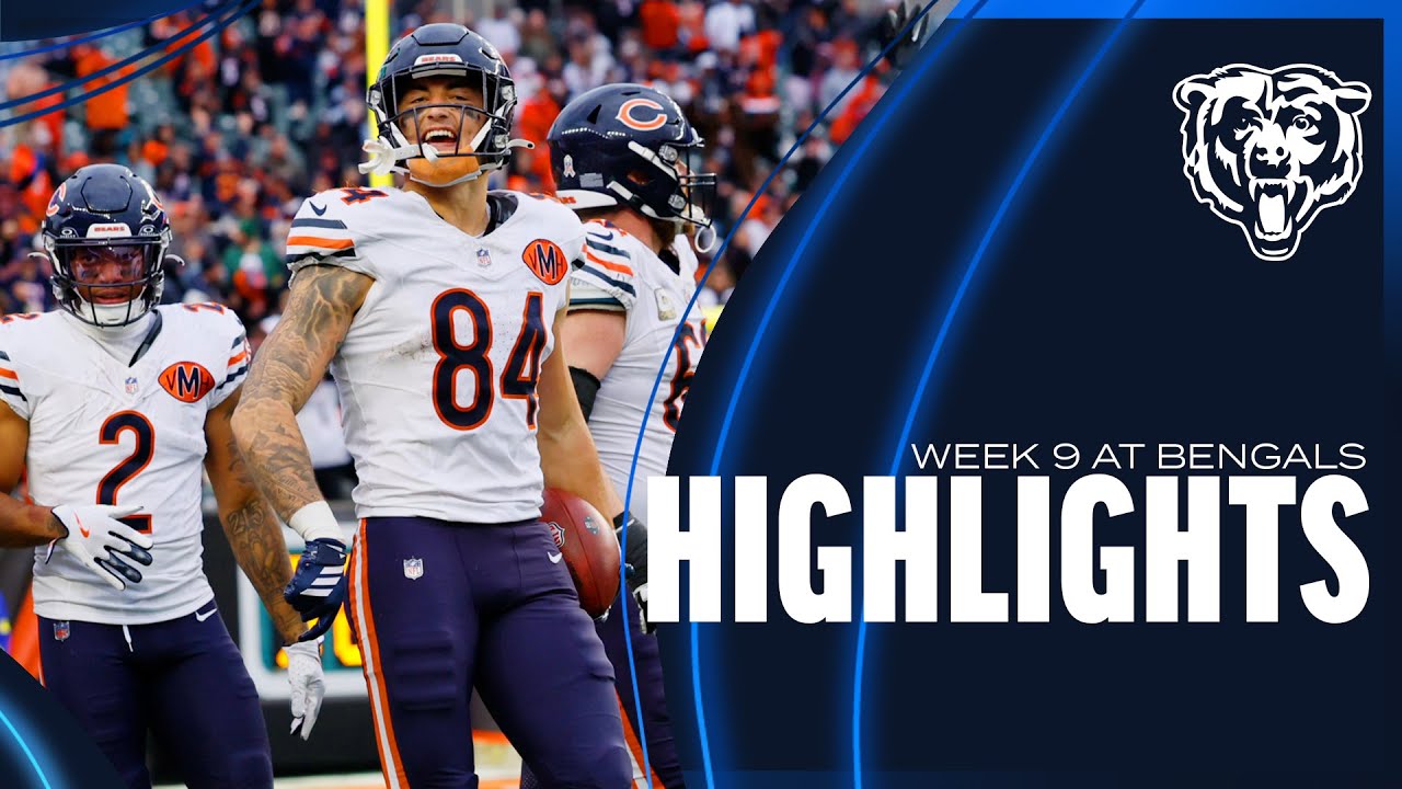 Chicago Bears' top plays vs. Bengals | Week 9 | HIGHLIGHTS