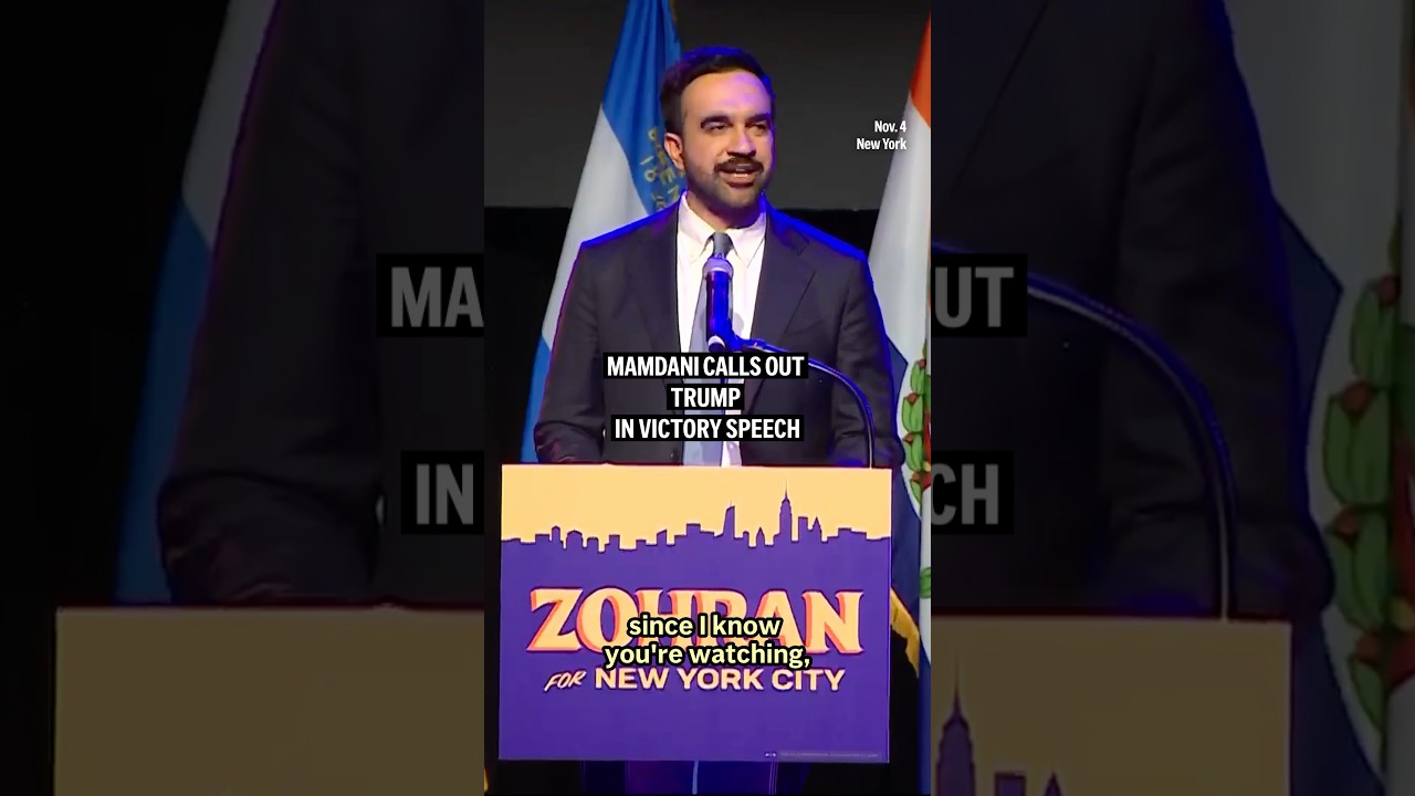 Mamdani Criticizes Trump in Victory Speech