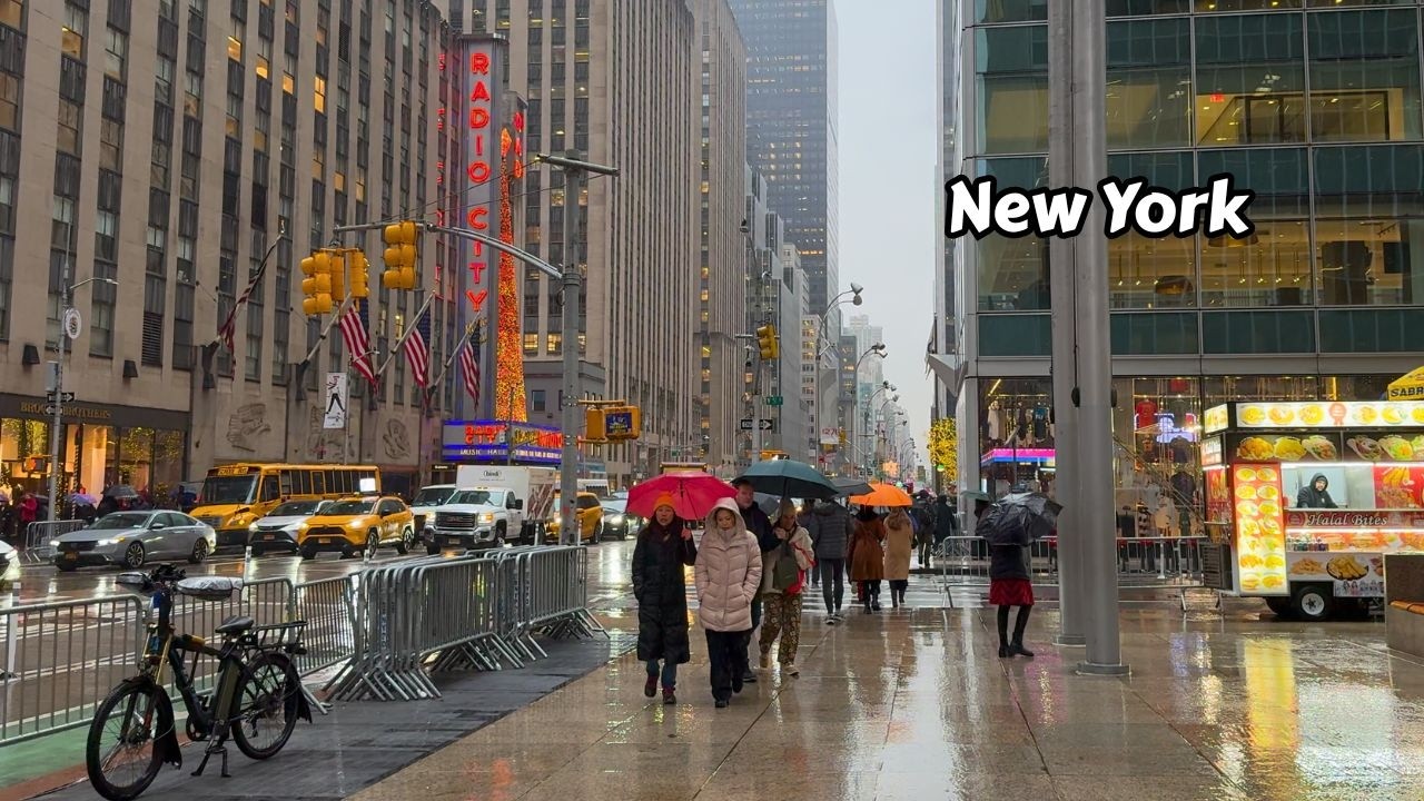 Winter Walk In Manhattan New York 4k 2025 Video