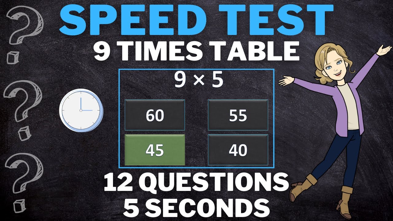 9 🔥 9 Times Table Challenge | Boost Your Math Speed in 5 Seconds!