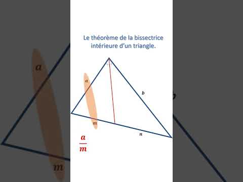 Theoreme de la bissectrice intérieure d'un triangle