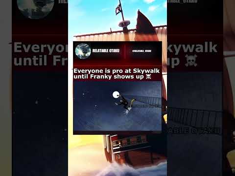 Everyone is pro at Skywalk until Franky shows up ☠️ | #onepiece #franky #luffy #lucci #shorts