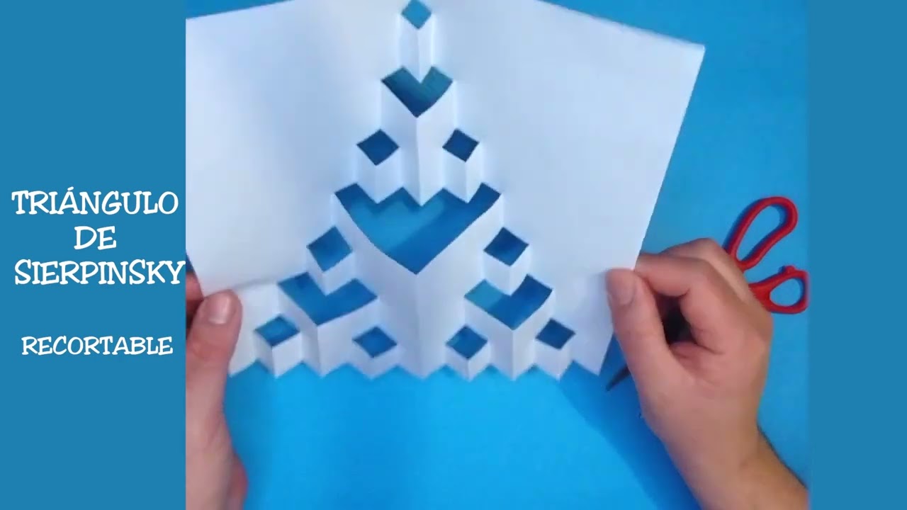 Triangulo de Sierpinsky (kirigami)