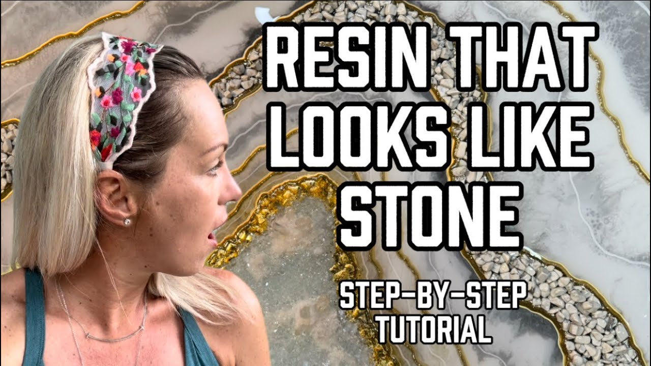 Resin Art That Looks Like Stone 🪨 | Step-by-Step Tutorial