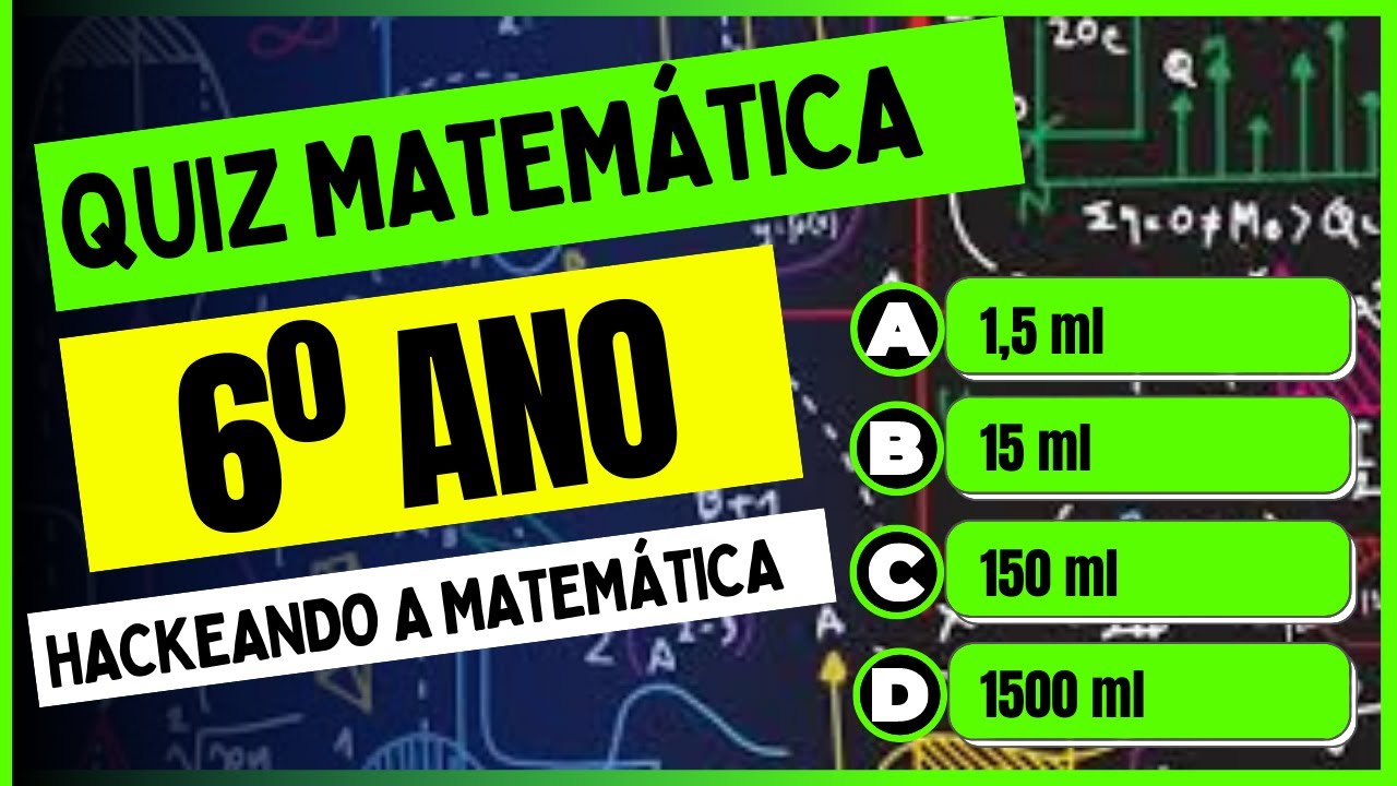 Desafie seus conhecimentos: Quiz de Matemática para 6º Ano 📚