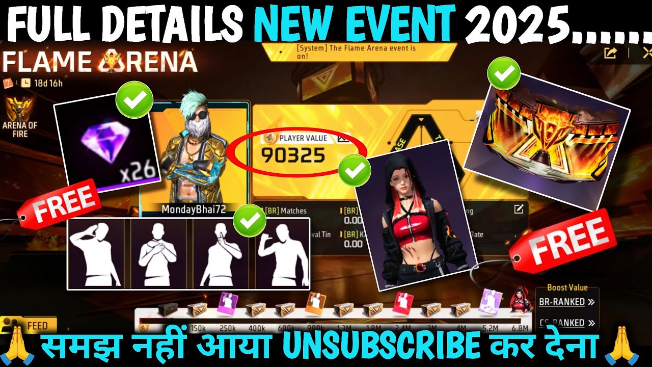 🔥 Complete the New Flame Arena Event in Free Fire MAX Easily!