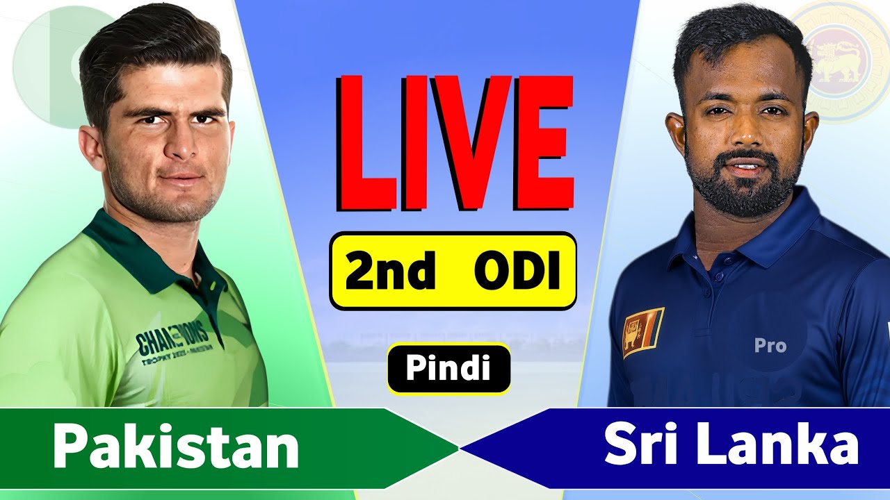 Pakistan vs Sri Lanka 2nd ODI Live Score & Updates 🏏