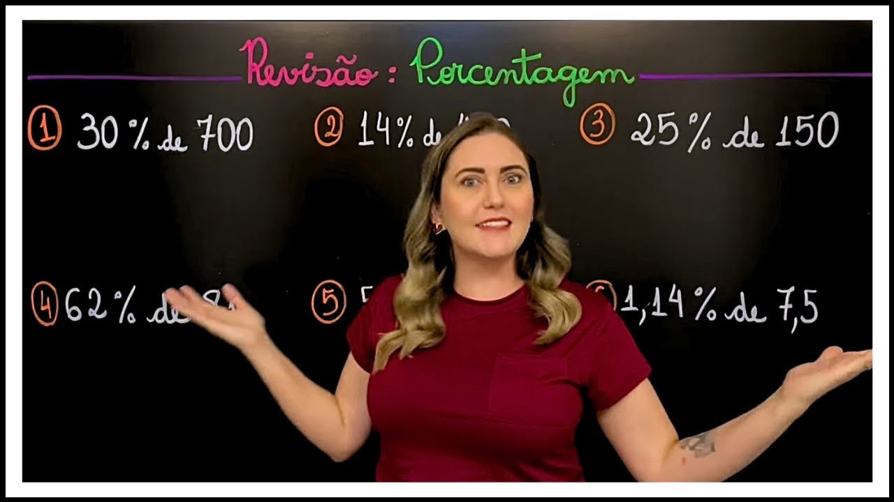 PORCENTAGEM! APRENDA EM UMA ÚNICA AULA COMO CALCULAR QUALQUER PORCENTAGEM!! EXPLICAÇÃO DETALHADA!