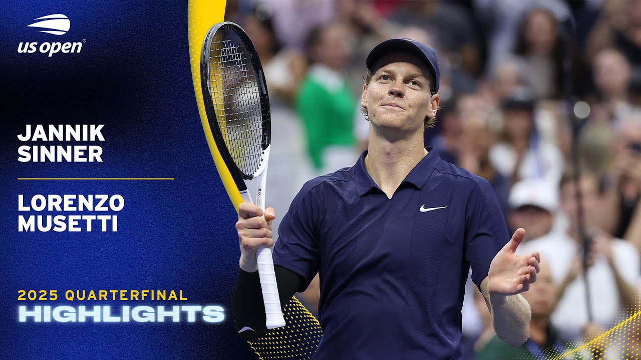 Epic US Open Quarterfinal Clash: Sinner vs. Musetti Highlights 🎾
