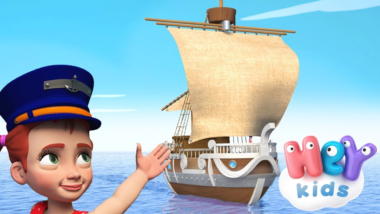 Maman Les Petits Bateaux 🎶 Comptine & Karaoke pour Bébé | HeyKids