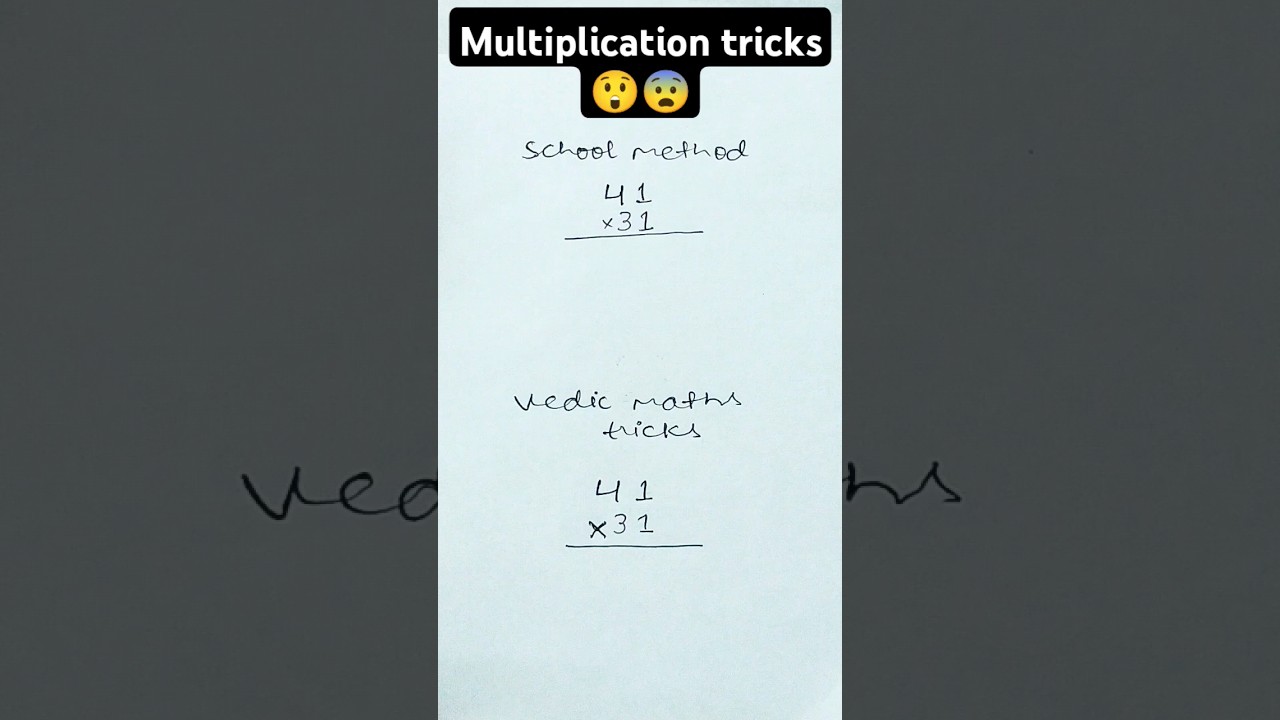 Master Multiplication Fast! Vedic Math & School Tricks for All Levels 🔢