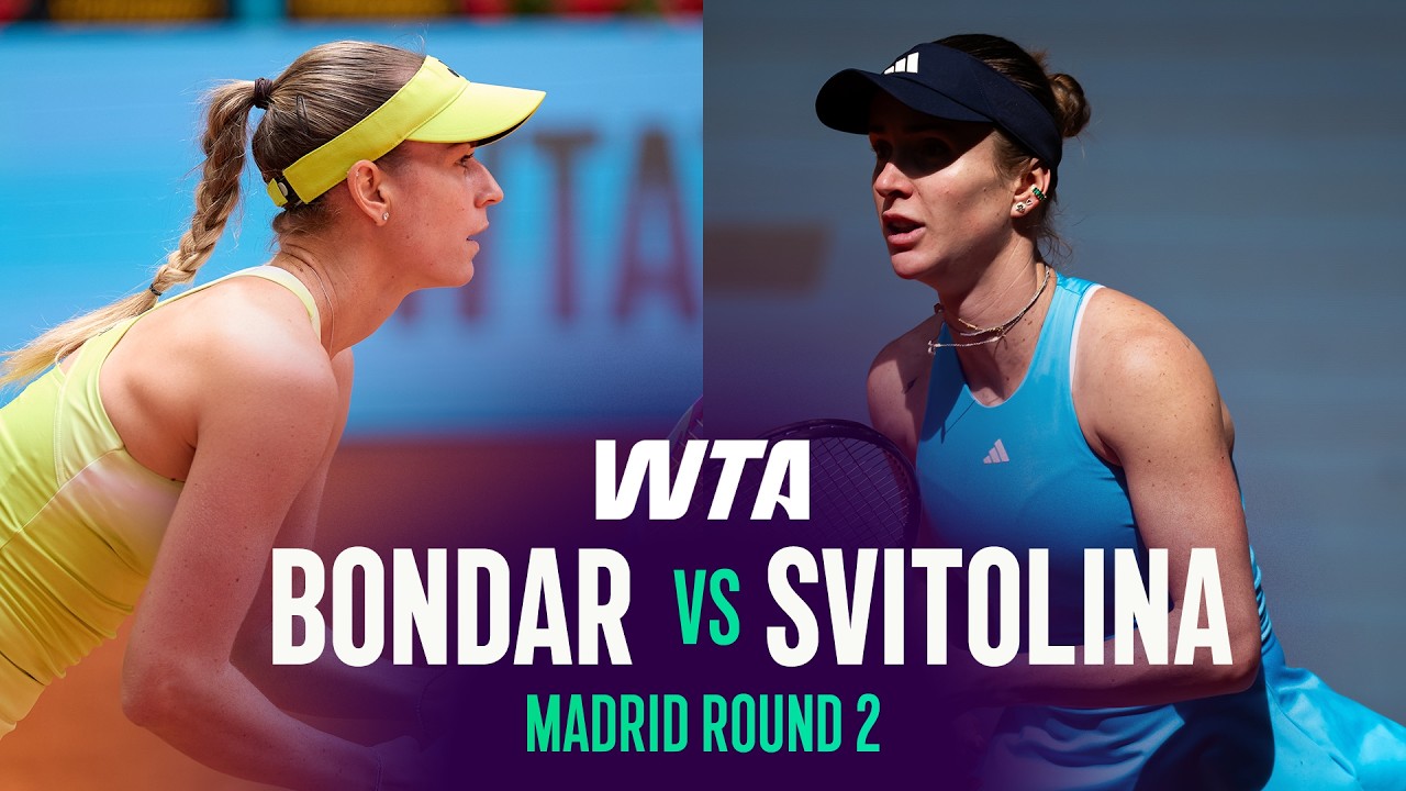 Bondar vs. Svitolina | Madrid R2 Highlights 🎾