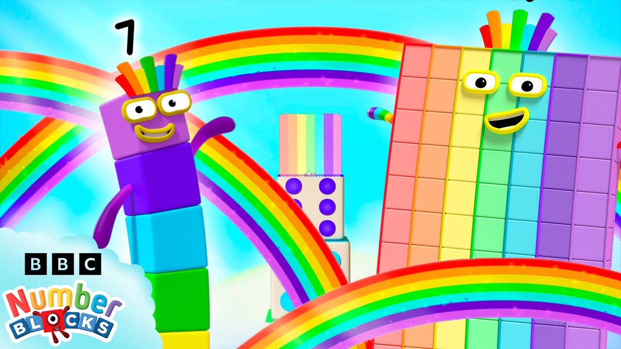 Colourful Rainbow Maths Adventure | 123 - Learn to Count with Fun! | Numberblocks