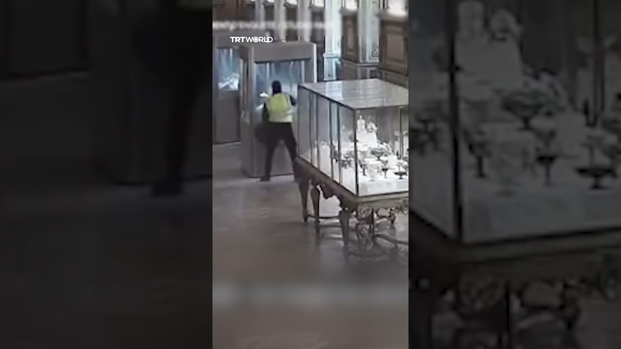 Surveillance footage shows how the Louvre heist unfolded