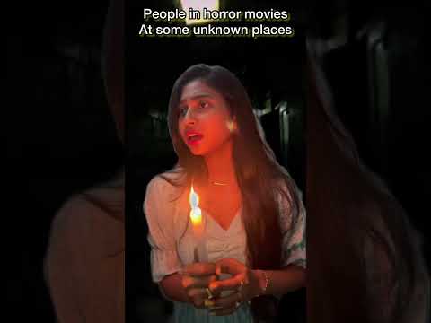 People in horror movies vs me 🤣🤣 #funny #bongposto #bengalicomedy #shorts #horrorstories