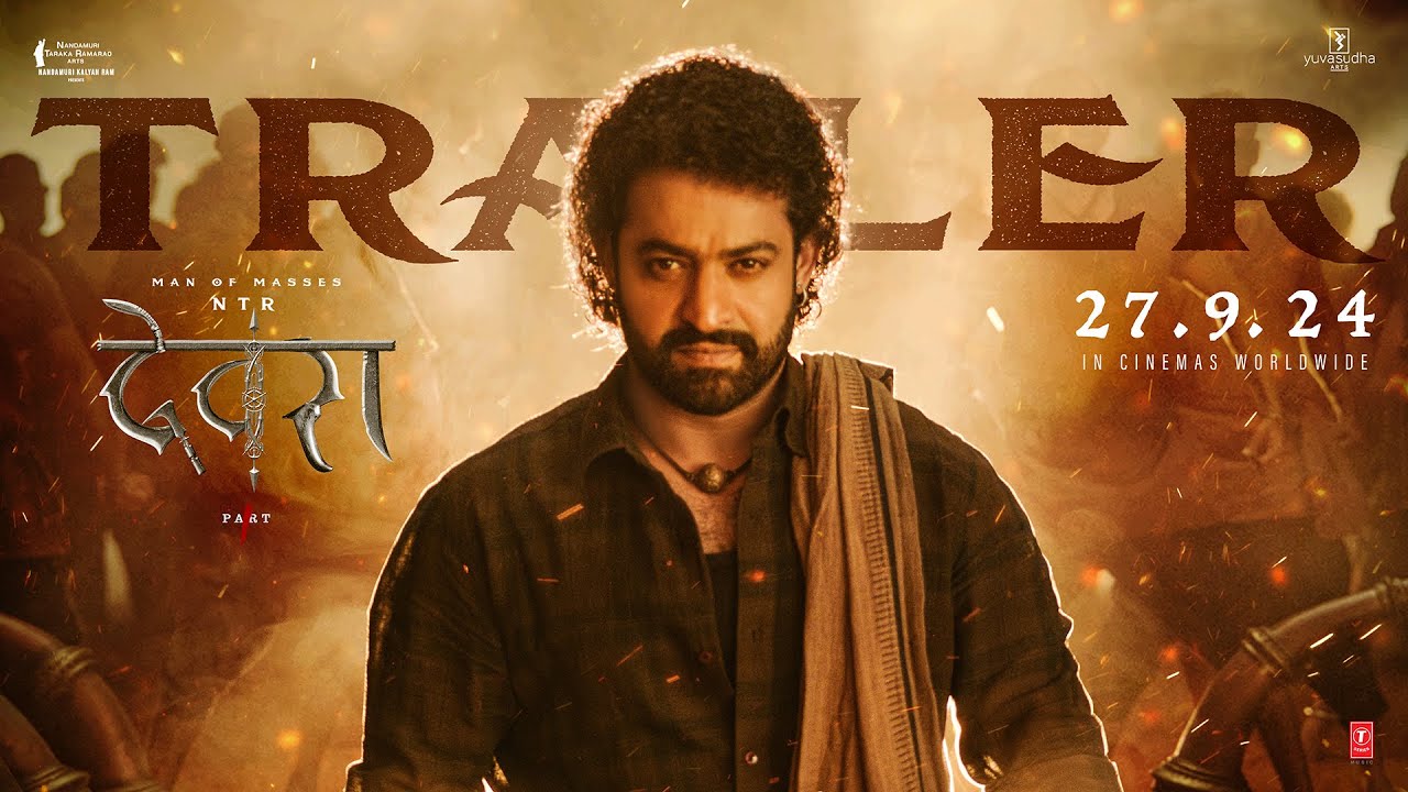 Devara Part-1 Hindi Trailer: NTR, Saif & Janhvi 🎬