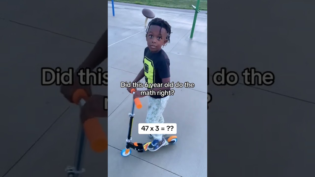 Watch a 6-Year-Old Math Genius Solve Problems! 🧠 #Shorts