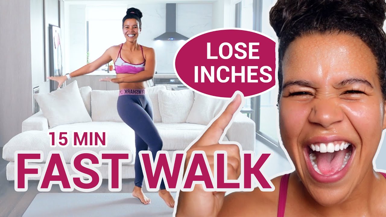 Fast Walking Workout in 15 Minutes for Fat Burning at Home