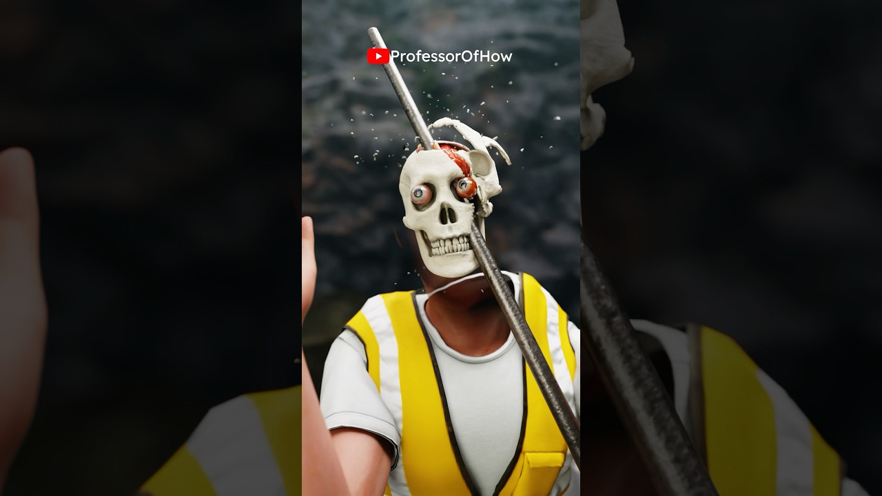 3D Iron Rod Through Head by Professor How