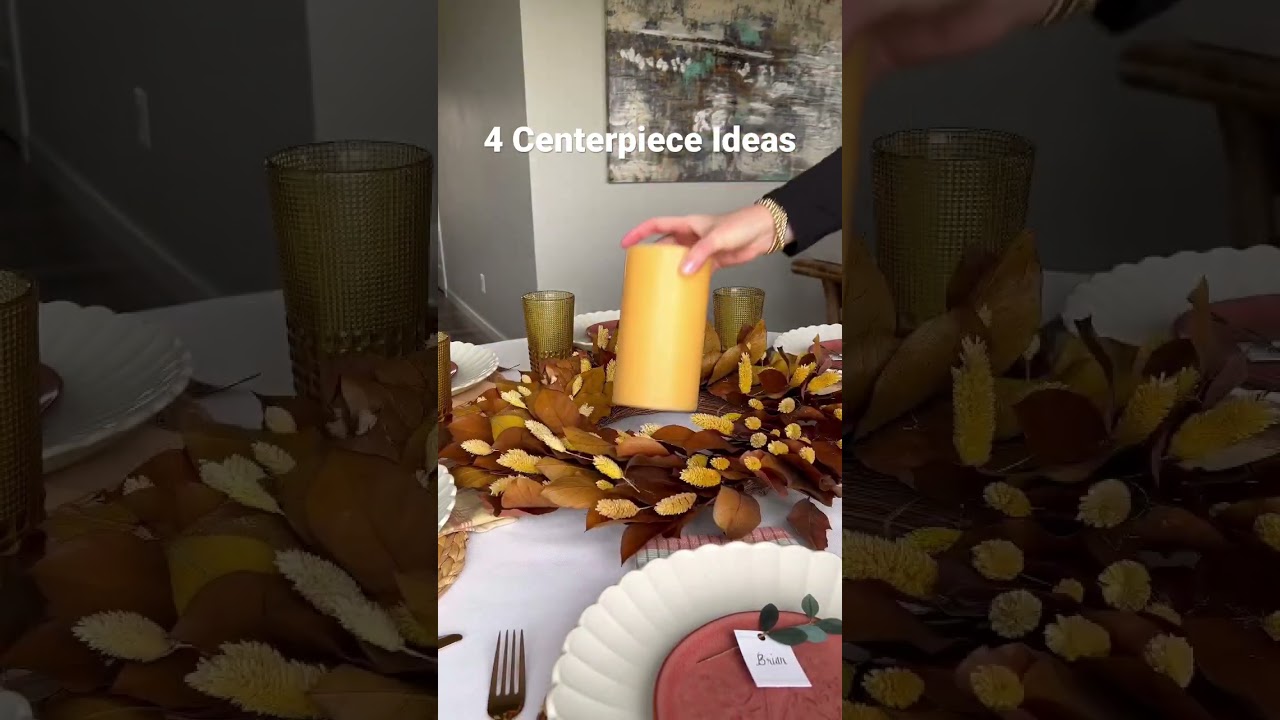 4 Fall Table Centerpiece Ideas 🍂