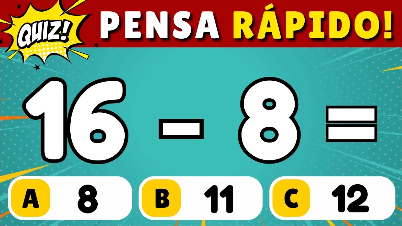 Desafie-se com o Quiz de Subtração: Você Consegue Acertar Tudo? 🎯