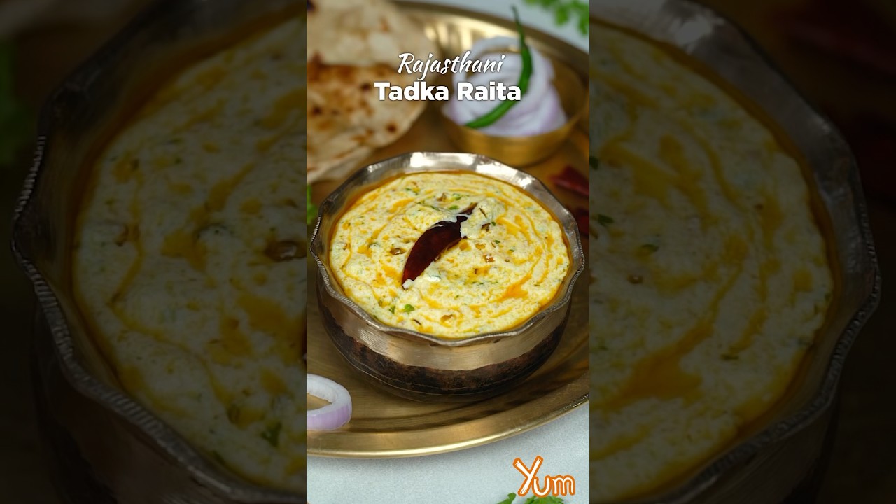 Delicious Rajasthani Tadka Raita Recipe 🥄
