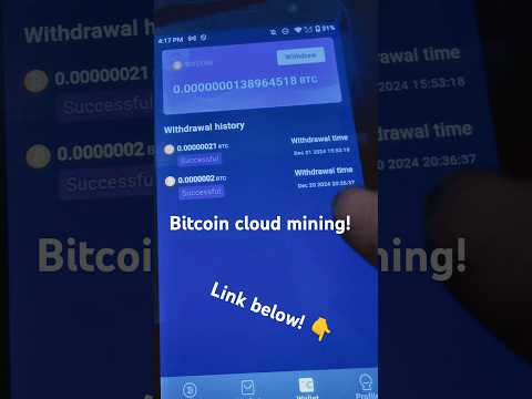 Bitcoin cloud mining that actually works!