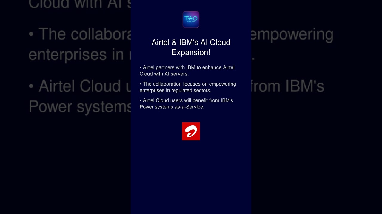 Airtel & IBM Launch AI-Powered Cloud Solutions π