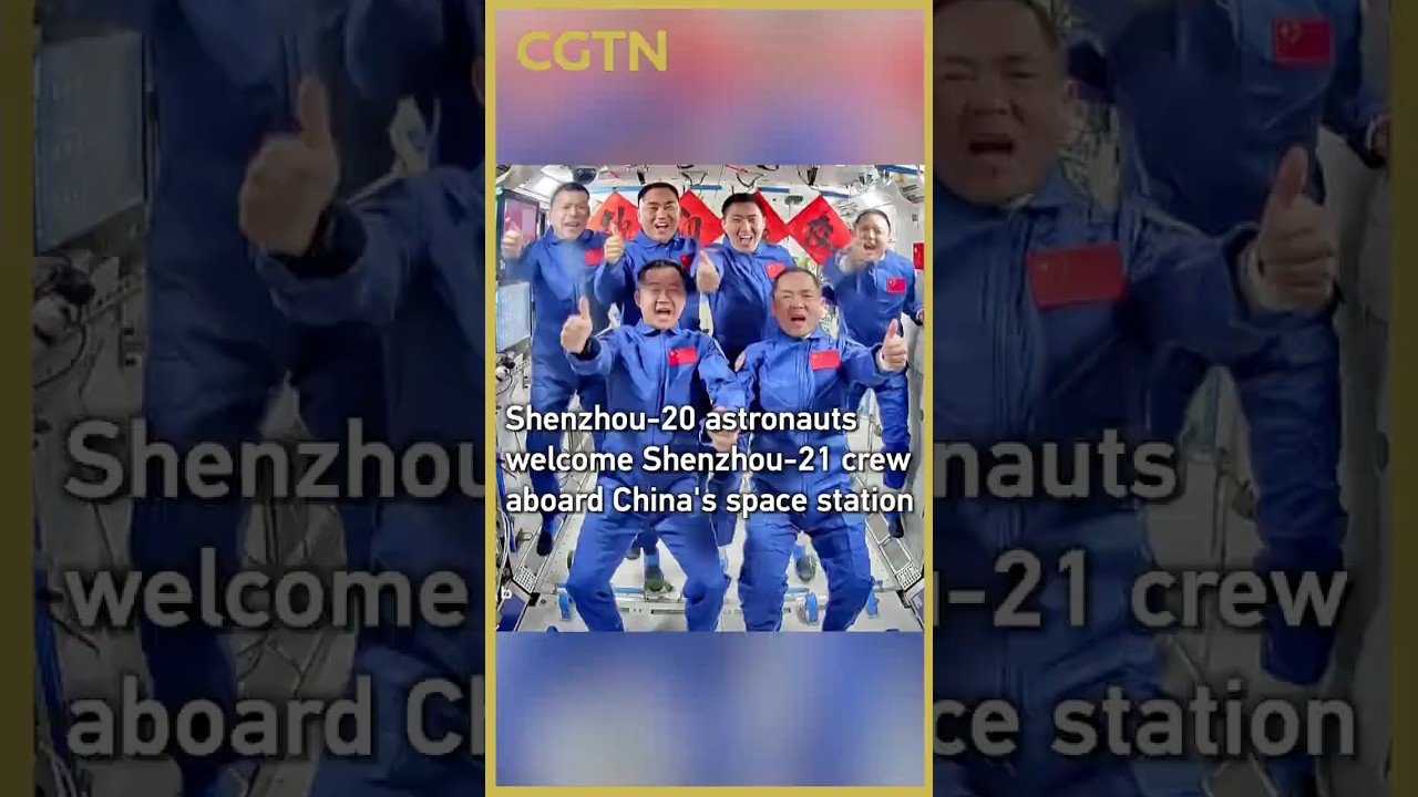Shenzhou-20 astronauts welcome Shenzhou-21 crew aboard China's space station
