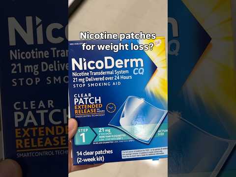Nicotine patches for weight loss