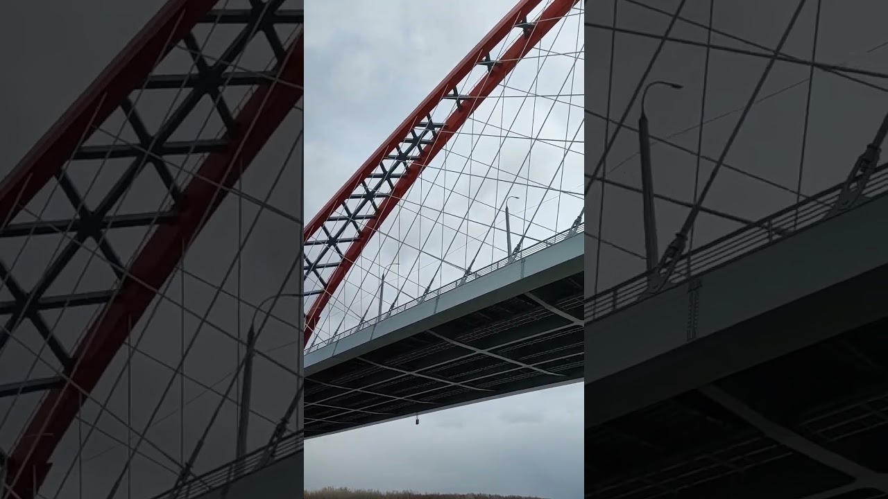 Бугринский мост в Новосибирске с воды 🚤