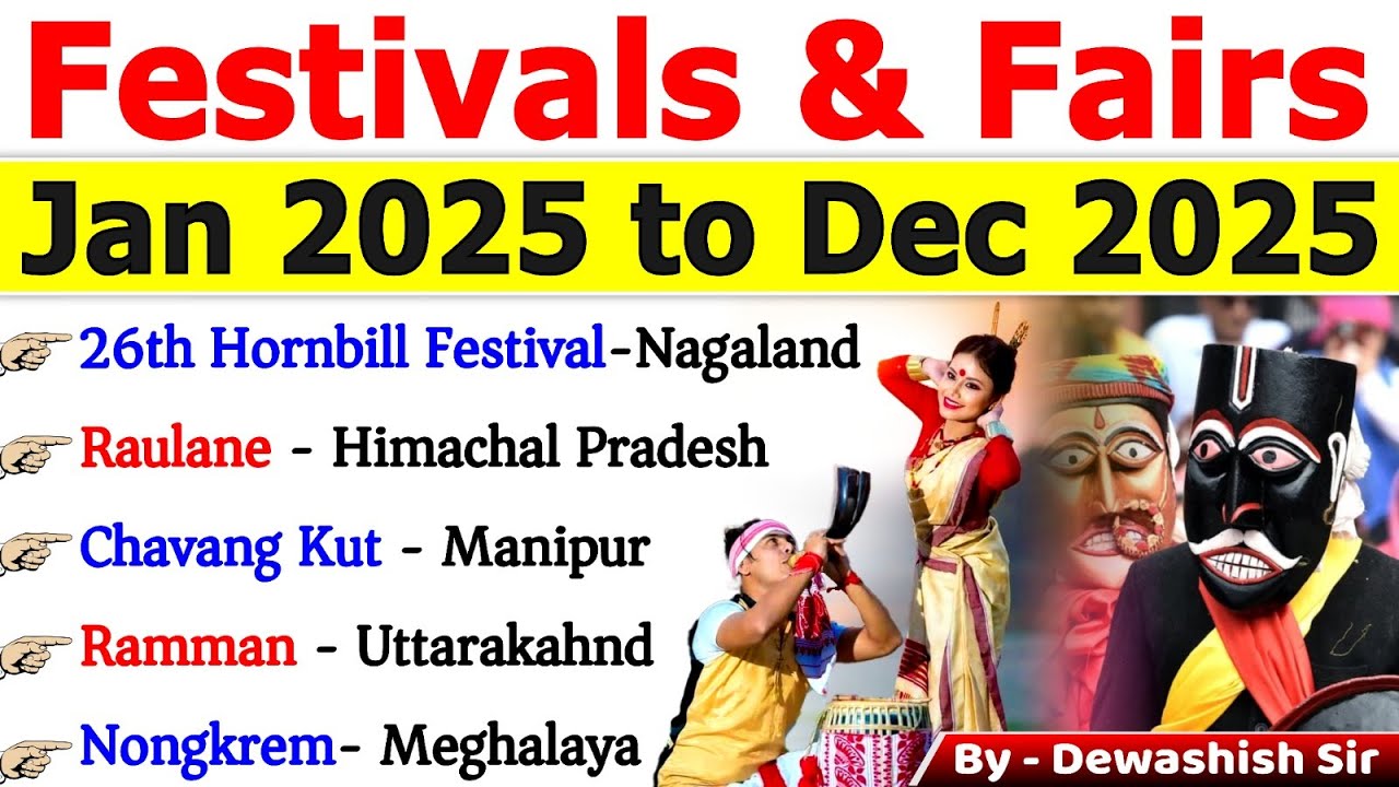 Festivals & Fairs 2025 Calendar 📅