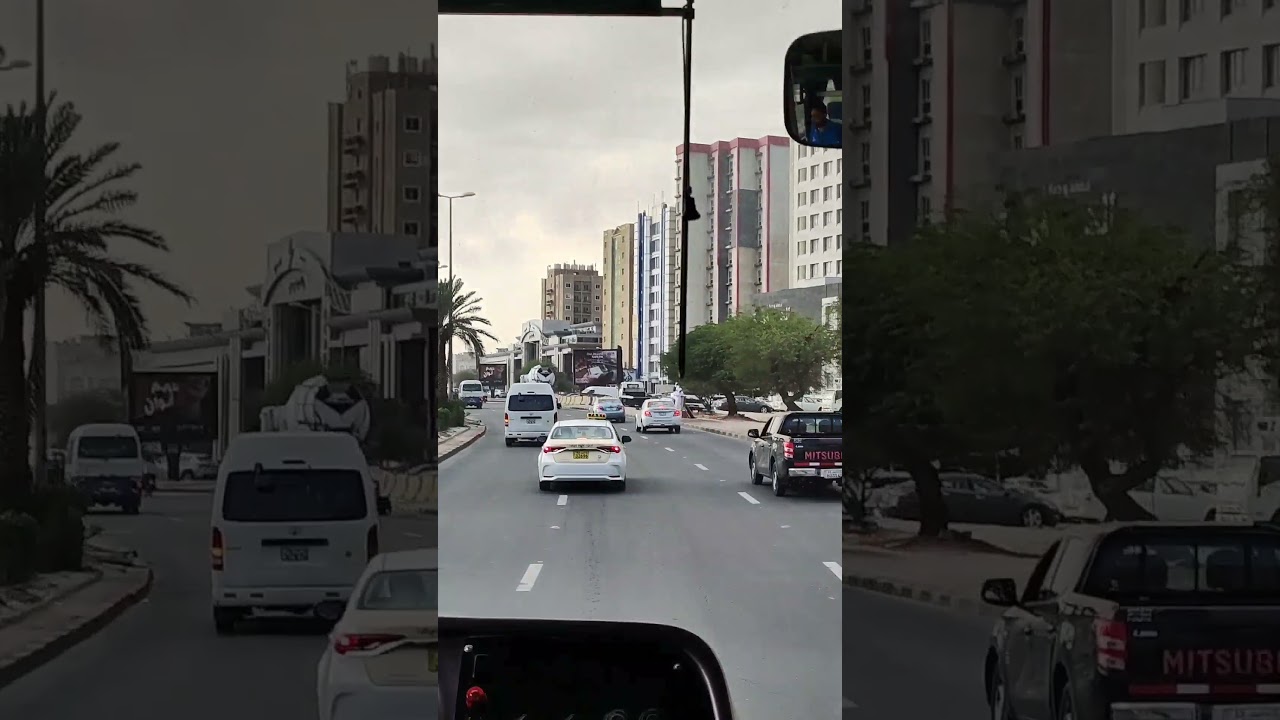 Exploring Abuhanifa Road in Mahboula, Kuwait 🚗