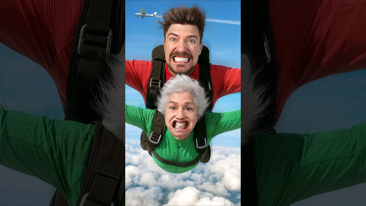 Would Your Grandma Dare to Skydiving? Find Out! ✈️