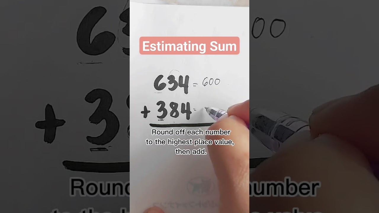 Quick Math Trick to Estimate Sums Easily ✖️