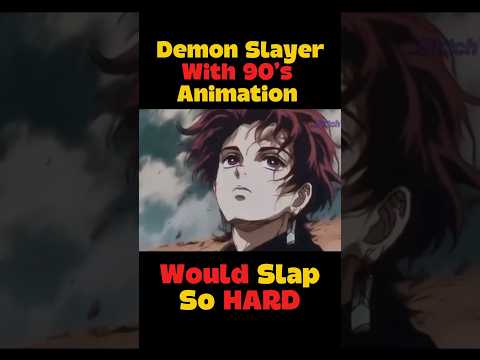 Demon Slayer with 90s style animation is such a vibe