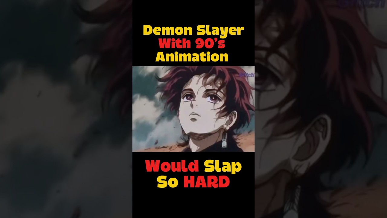 Demon Slayer with 90s Animation Style 🎬