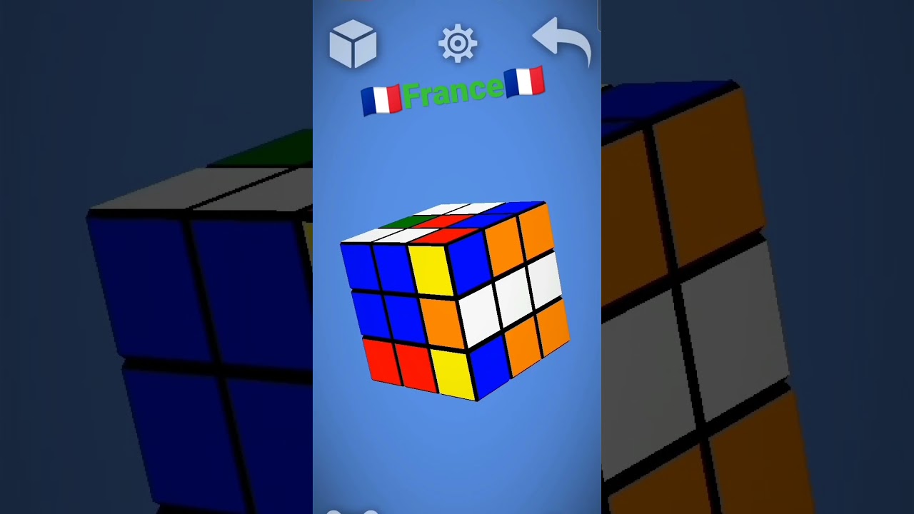 France Flag on Rubik's Cube 🇫🇷