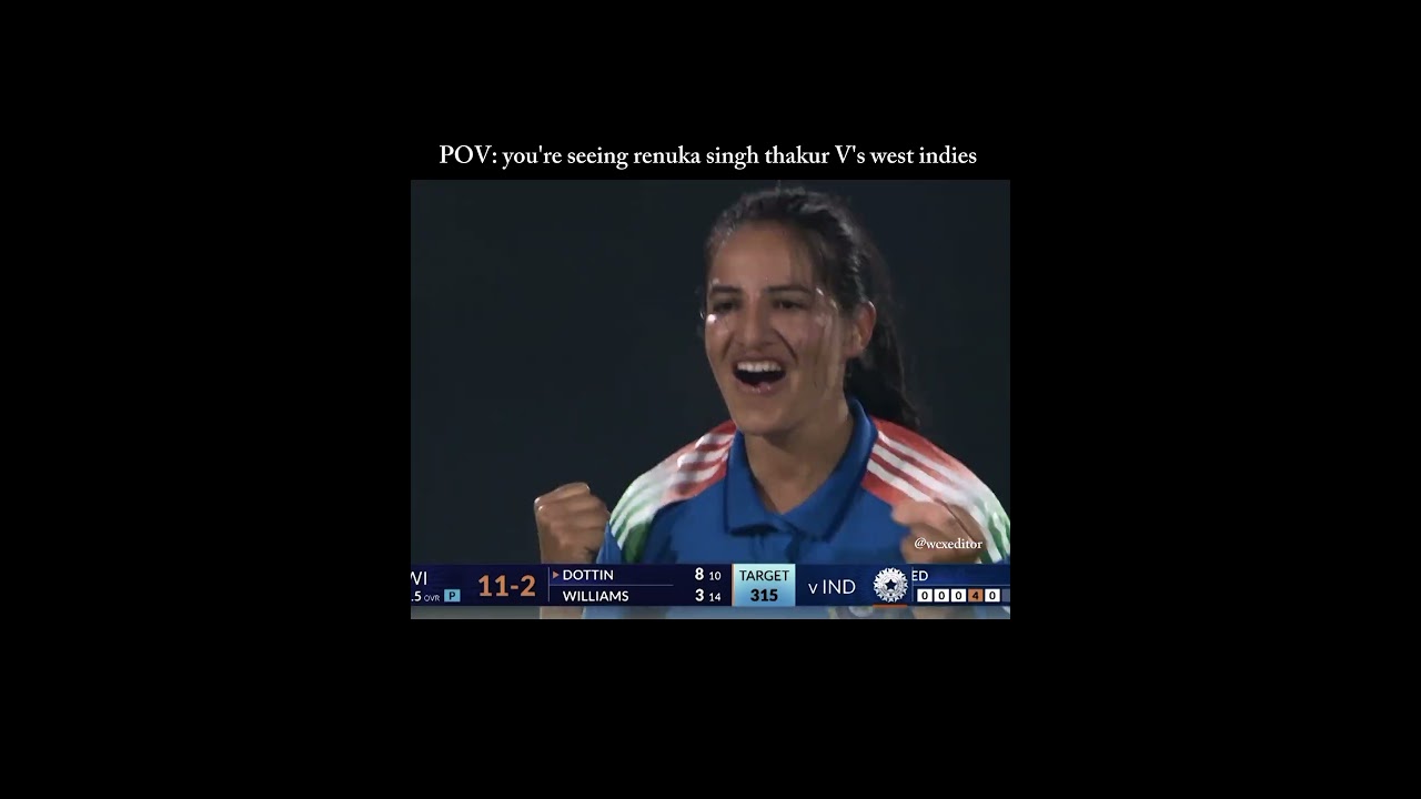 POV: Renuka Singh Thakur Dominates West Indies 🏏🔥