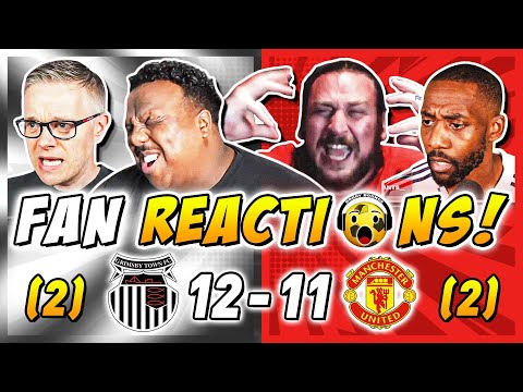 MAN UNITED FANS MELTDOWN 🤬 REACTION TO GRIMSBY (2) 12-11 (2) MAN UNITED | CARABAO CUP FAN REACTIONS