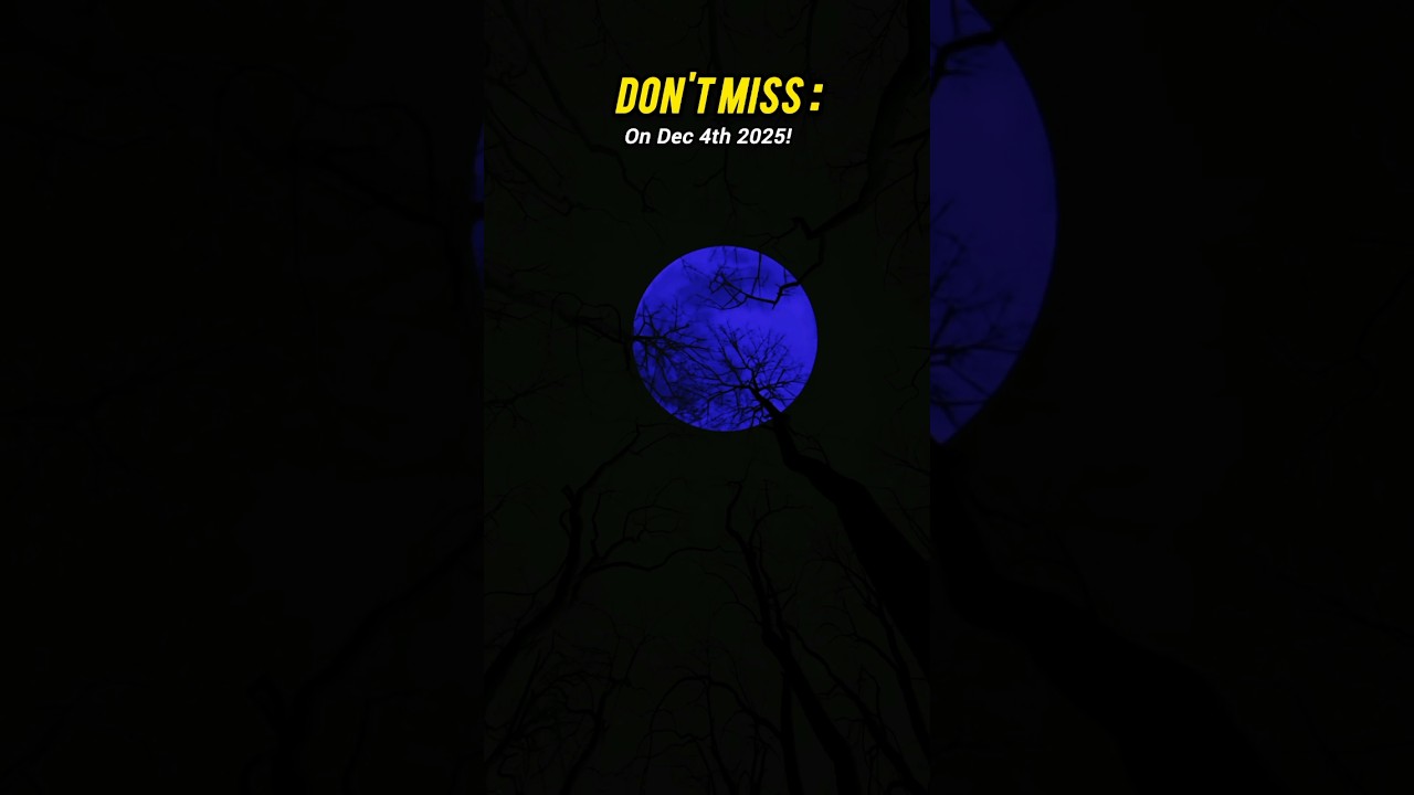 Super Cold Moon on December 4, 2025 ❄️
