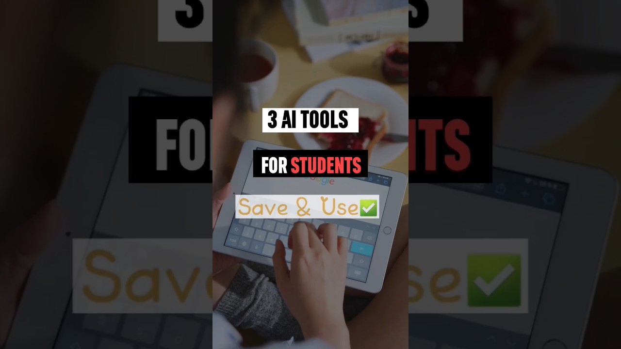 3 Top 3 AI Tools Every Student Must Try in 2024 π