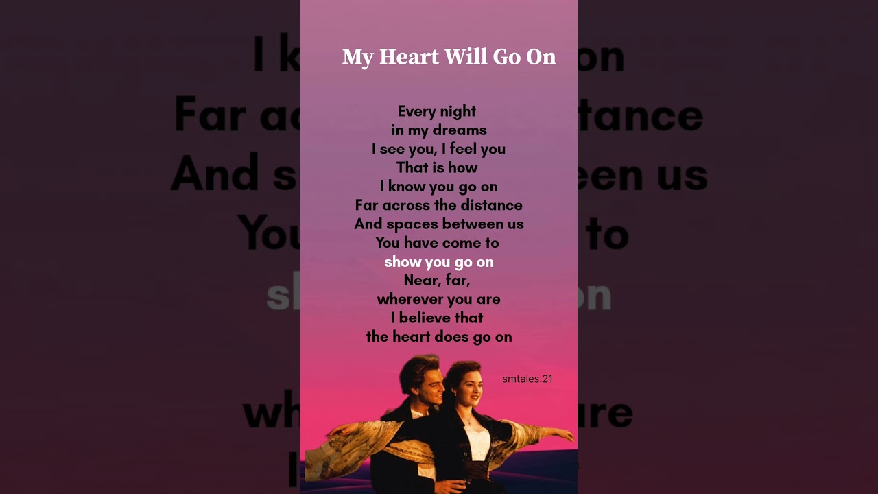 My Heart Will Go On lyrics - Céline Dion #lyrics #celinedion #myheartwillgoon #trending