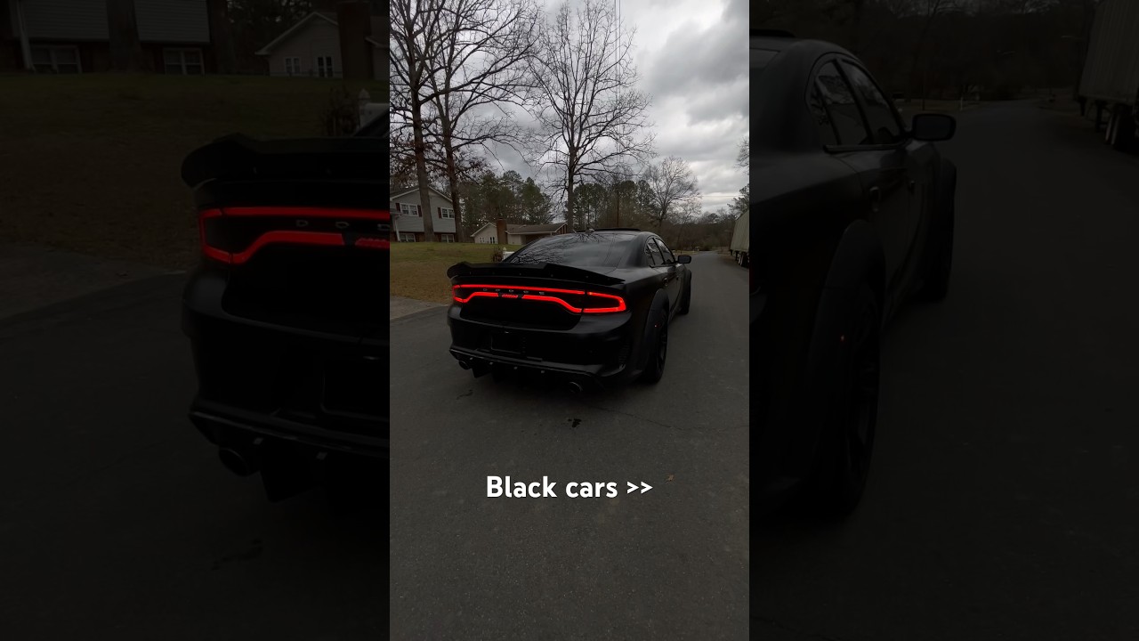 Stunning Black Dodge Widebody Car Driven by a Lady 🚗